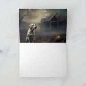 Labrador Halloween Beängstigend Karte (Innenseite)