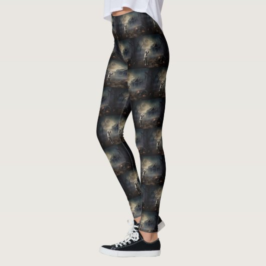 Labrador Halloween Beängstigend Leggings (Links)