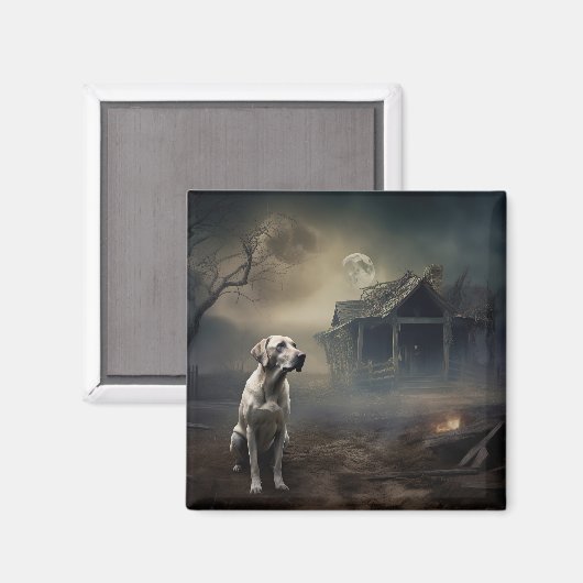 Labrador Halloween Beängstigend Magnet (Vorderseite/Rückseite)