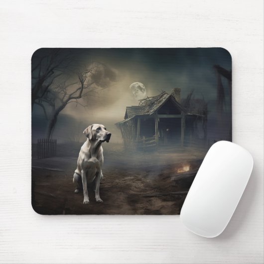 Labrador Halloween Beängstigend Mousepad (Mit Mouse)