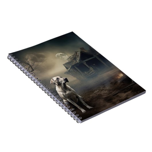 Labrador Halloween Beängstigend Notizblock (Rechte Seite)