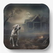 Labrador Halloween Beängstigend Pappteller (Vorderseite)