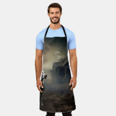 Labrador Halloween Beängstigend Schürze (Getragen)