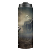 Labrador Halloween Beängstigend Thermosbecher (Vorderseite)