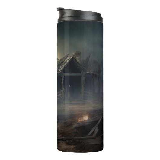 Labrador Halloween Beängstigend Thermosbecher (Nach rechts gedreht)