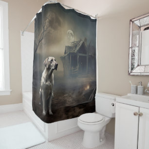 Labrador Halloween Gruselig Duschvorhang