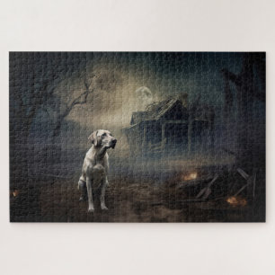 Labrador Halloween Gruselig Puzzle