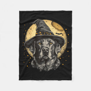 Labrador Halloween Lustig Süßer Hund Schwarzer Lab Fleecedecke