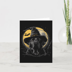 Labrador Halloween Lustiger Süßer Hund Schwarzer L Karte
