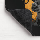 Labrador Halloween Lustiger Süßer Hund Schwarzer L Mousepad (Ecke)