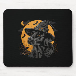 Labrador Halloween Lustiger Süßer Hund Schwarzer L Mousepad