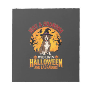 Labrador Halloween Oma Hundedesign_1 Notizblock