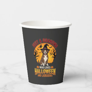Labrador Halloween Oma Hundedesign_1 Pappbecher