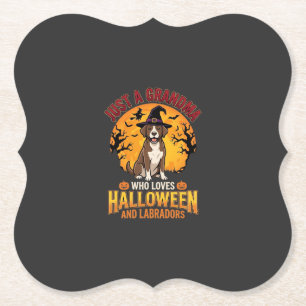 Labrador Halloween Oma Hundedesign_1 Untersetzer