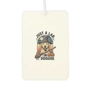 Labrador Halloween-Shirt Vintage-Hexen-Hundekostüm Autolufterfrischer