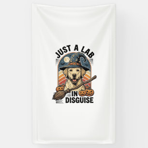 Labrador Halloween-Shirt Vintage-Hexen-Hundekostüm Banner