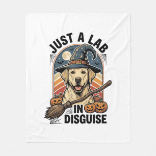 Labrador Halloween-Shirt Vintage Hexenhund Kostüm Fleecedecke