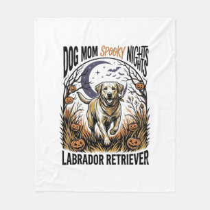 Labrador Halloween-Shirt Vintage Hundemutter Grafi Fleecedecke