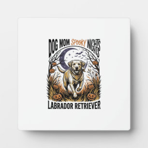 Labrador Halloween-Shirt Vintage Hundemutter Grafi Fotoplatte