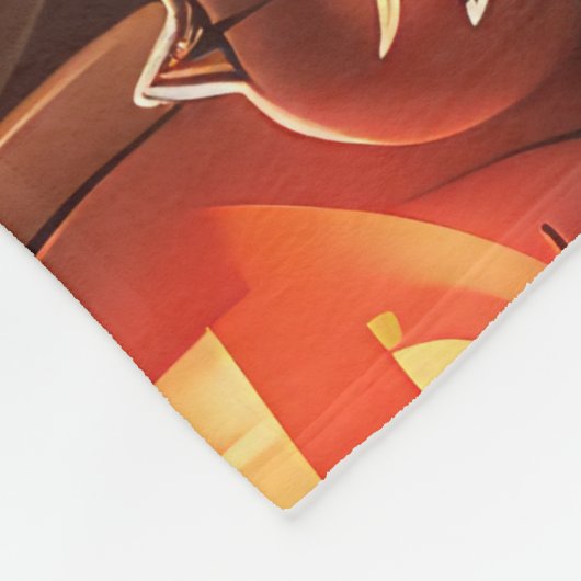 Labrador Halloween Spooky Fleecedecke (Ecke)