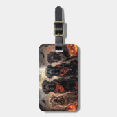 Labrador Halloween Spooky Gepäckanhänger (Vorderseite vertikal)