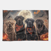 Labrador Halloween Spooky Geschirrtuch (Horizontal)