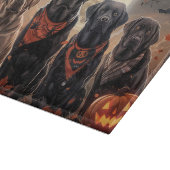 Labrador Halloween Spooky Schneidebrett (Ecke)