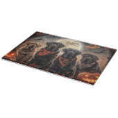 Labrador Halloween Spooky Schneidebrett (Ecke)