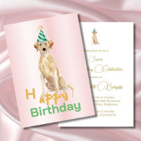 Labrador Happy Birthday Party Einladung