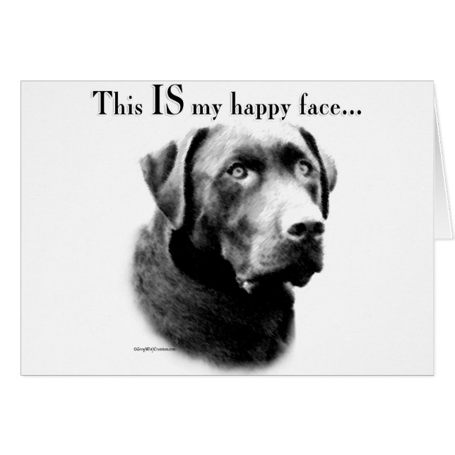 Labrador Happy Face (Vorderseite (Horizontal))