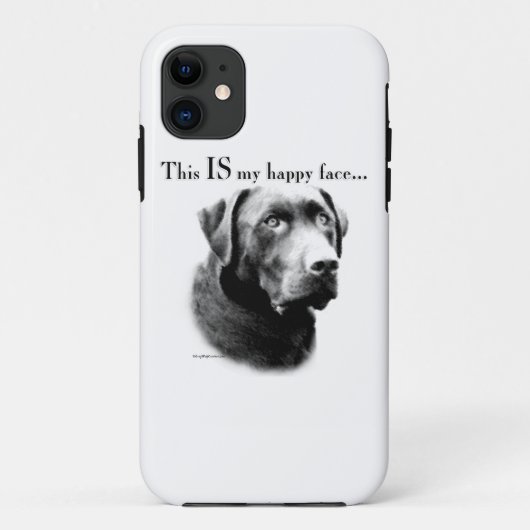 Labrador Happy Face Case-Mate iPhone Hülle (Rückseite)