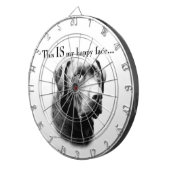 Labrador Happy Face Dartscheibe (Vorderseite rechts)