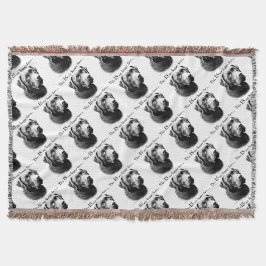 Labrador Happy Face Decke (Vorderseite)