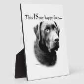 Labrador Happy Face Fotoplatte (Seite)