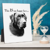 Labrador Happy Face Fotoplatte (Seite)