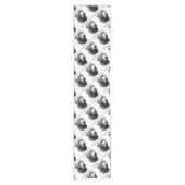 Labrador Happy Face Kurzer Tischläufer (Vorderseite)