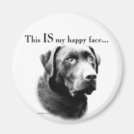 Labrador Happy Face Magnet (Vorne)