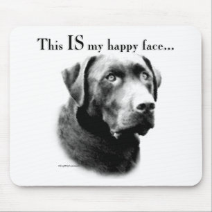 Labrador Happy Face Mousepad
