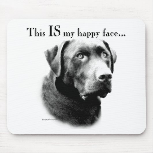 Labrador Happy Face Mousepad (Vorne)