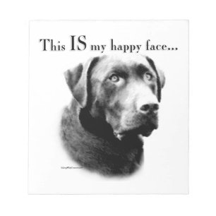 Labrador Happy Face Notizblock