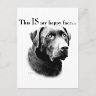 Labrador Happy Face Postkarte