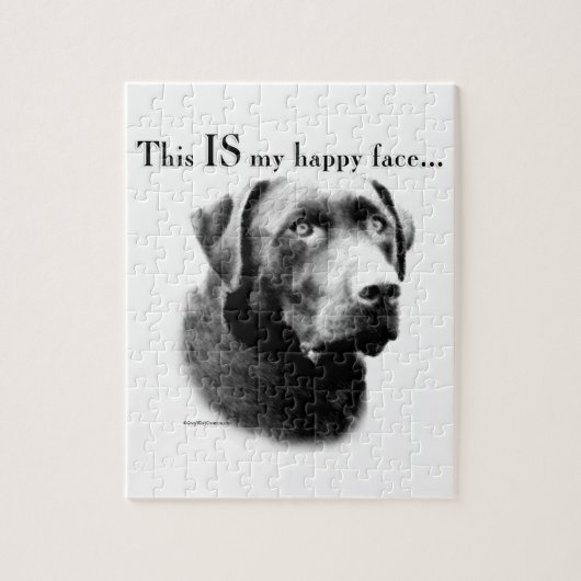 Labrador Happy Face Puzzle (Vertikal)
