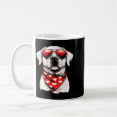 Labrador Heart Bandana Cool Lab Dog Lover Men Wome Kaffeetasse (Links)