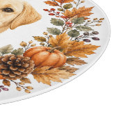 Labrador-Herbstkranz Schneidebrett (Ecke)