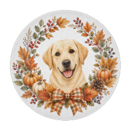 Labrador-Herbstkranz Schneidebrett