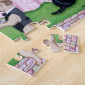Labrador-Hochzeits-Malerei Puzzle (Seite)
