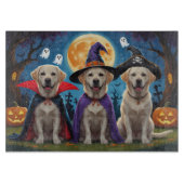 Labrador Hogs Pumpkin Halloween Funny Schneidebrett (Vorderseite)