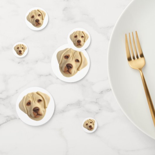 Labrador Hund 3D Inspiriert Konfetti (Gruppe)