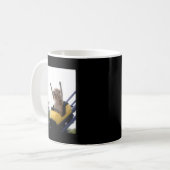 Labrador-Hund Achterbahn Lustiges Meme Kaffeetasse (Vorderseite Links)