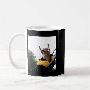 Labrador-Hund Achterbahn Lustiges Meme Kaffeetasse